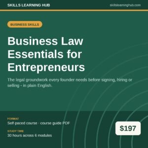 Business Law Essentials for Entrepreneurs