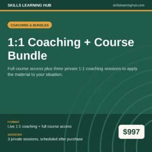 1:1 Coaching + Course Bundle