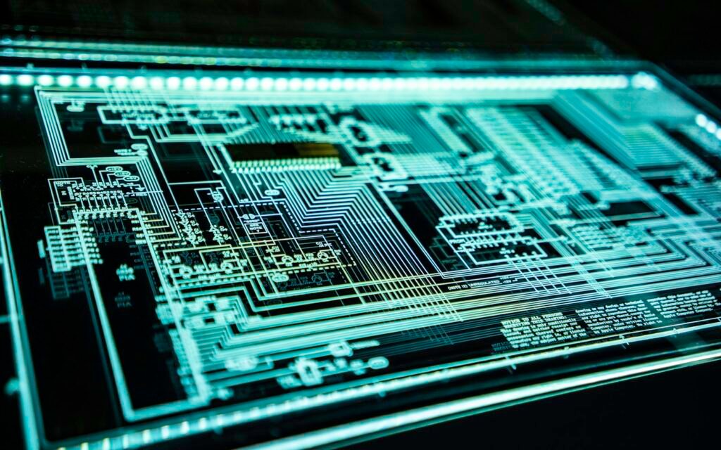Teal LED panel