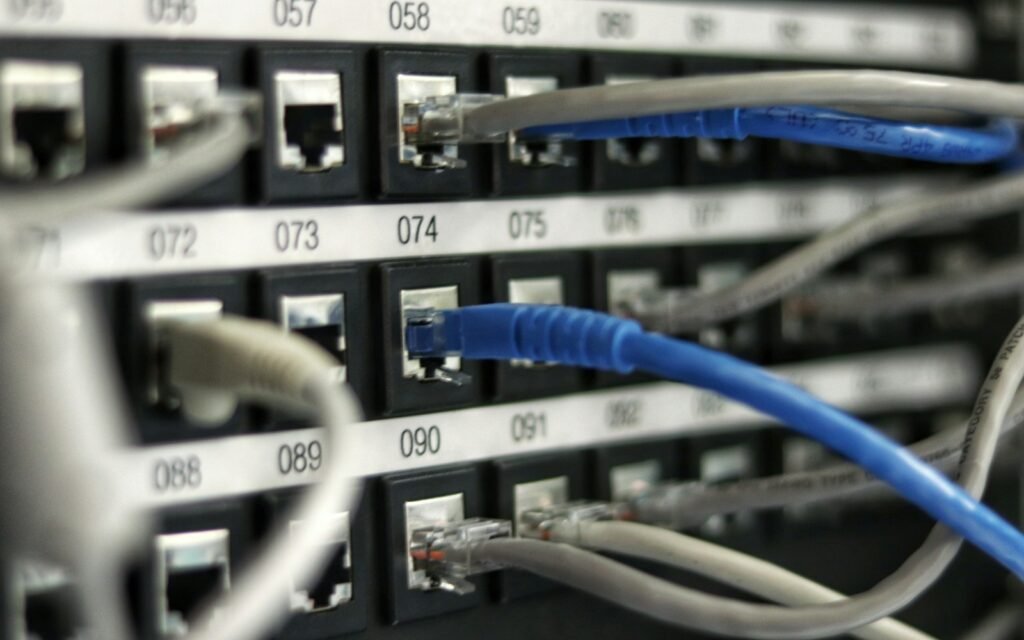 Blue UTP cord